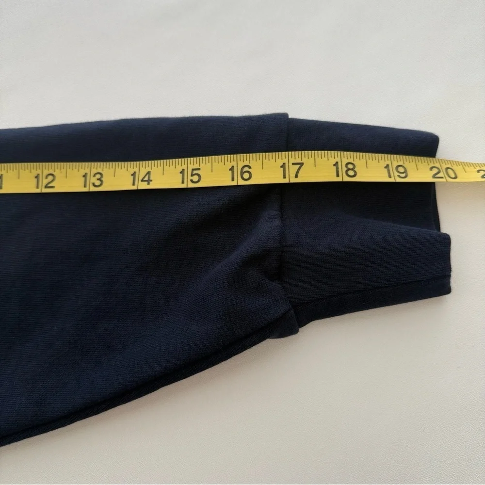 J. Crew Women’s Navy Sweatshirt with Red Floral Appliqué Size‎ S